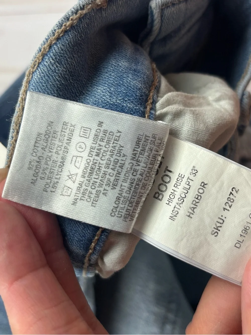 NWT! DL1961 Bridget Boot High Rise Instasculpt 33” Jeans Size 29